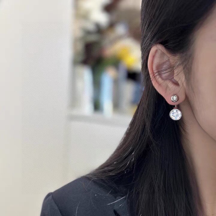 Balenciaga diamond earrings