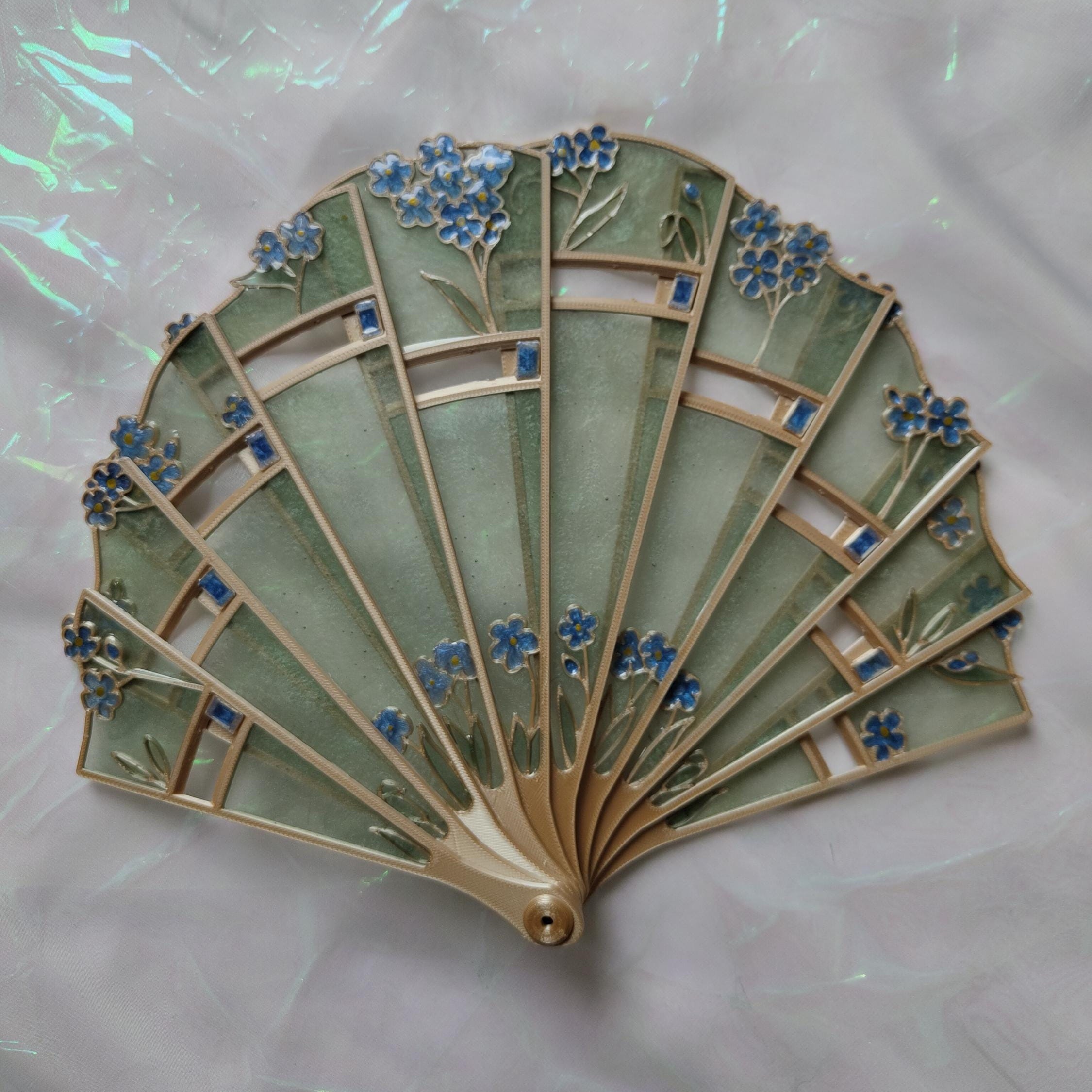 🔥ON SALE🔥Forget-me-not hand fan