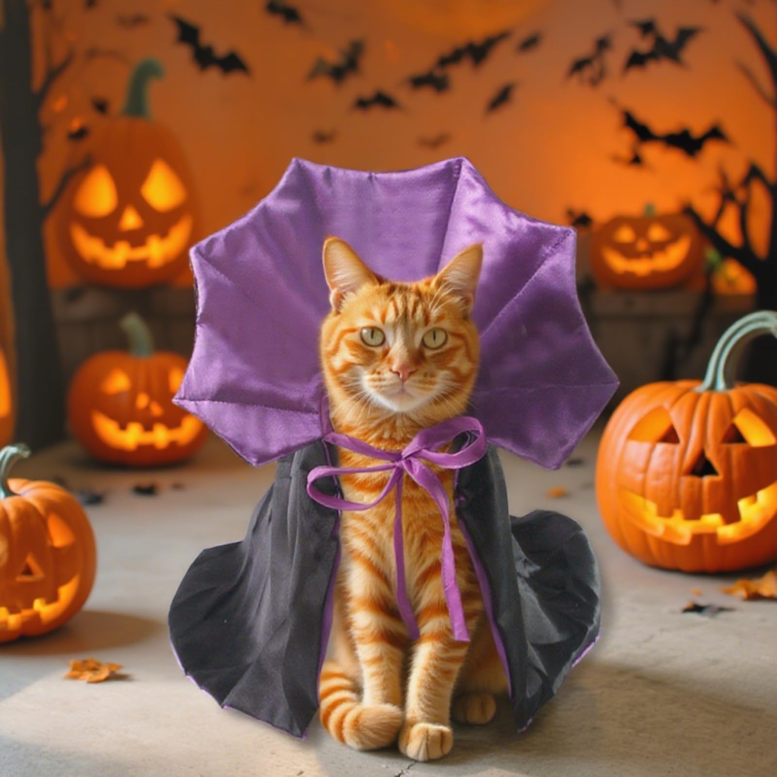 🦇Vampire Cloak Halloween Pet Cosplay🐾