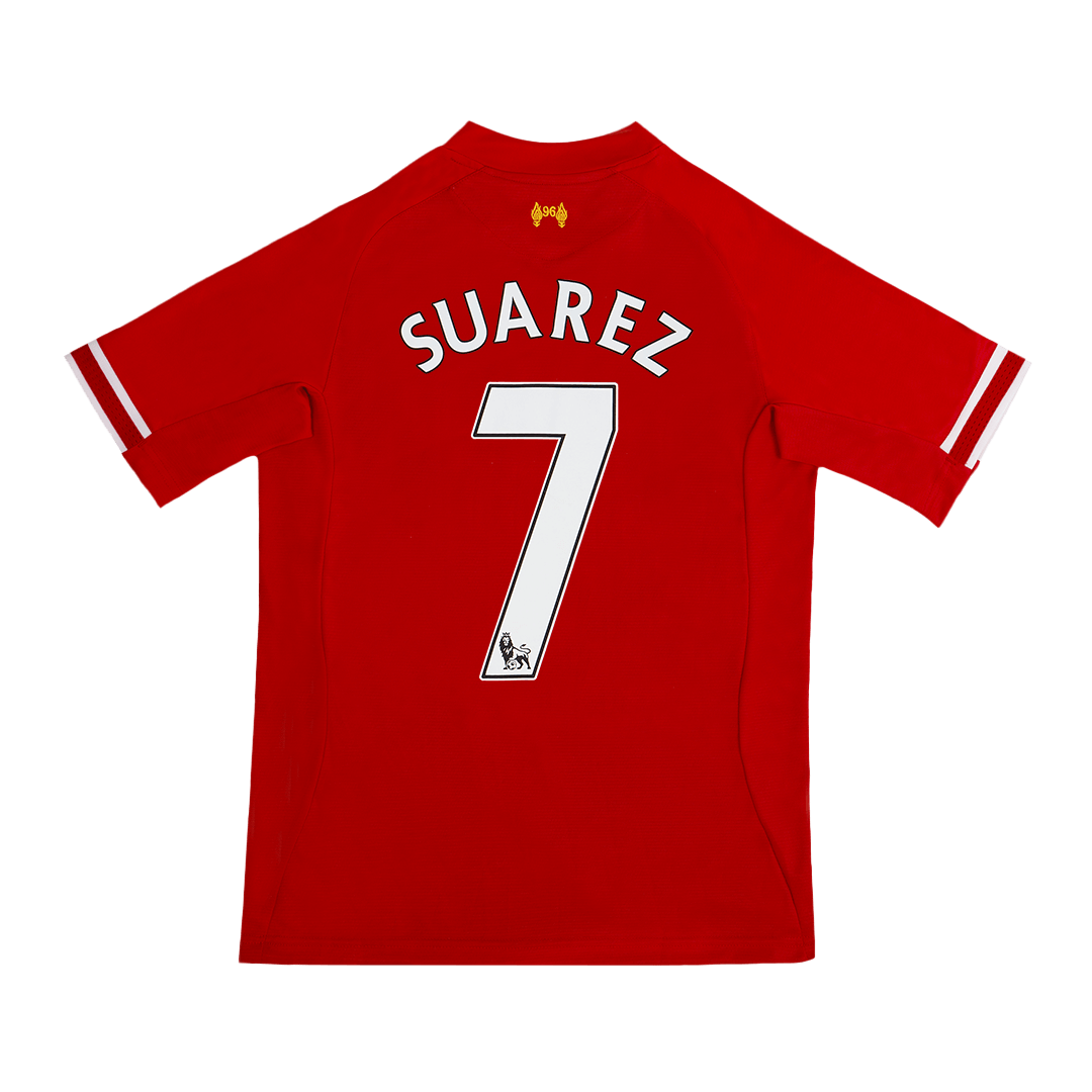 SUAREZ #7 Liverpool Retro Home Football Shirt 2013/14