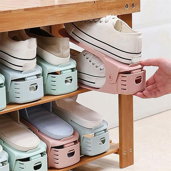 🔥🔥 Adjustable Shoe Rack is now on sale🥾🥾 (limited time promotion, buy more get more - limited quantity, first-come-first-served)