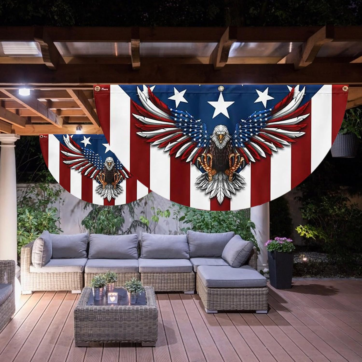 Patriot Flag Eagle Bunting Flag - Celebrate American Pride Year-Round