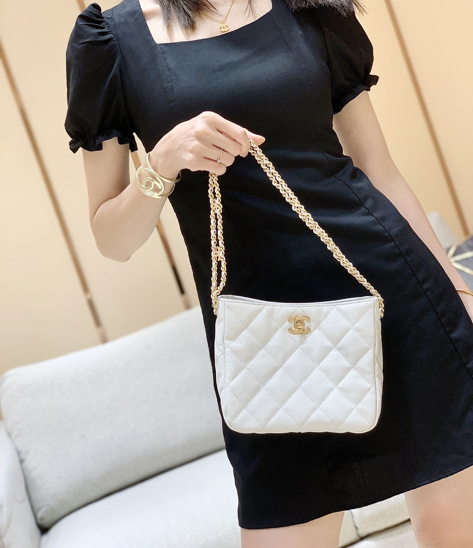 Chanel 2022cc Spring/Summer Collection Hobo Underarm Bag AS3223