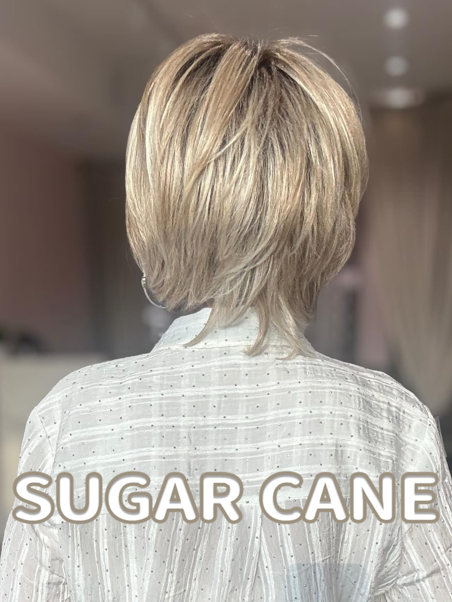 Layered Bob Wig with Side Part