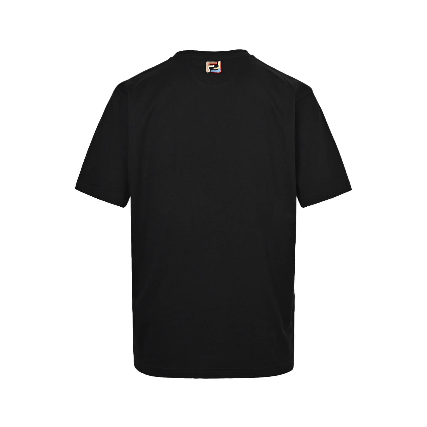 Fendi FF embroidered pocket zipper short sleeve