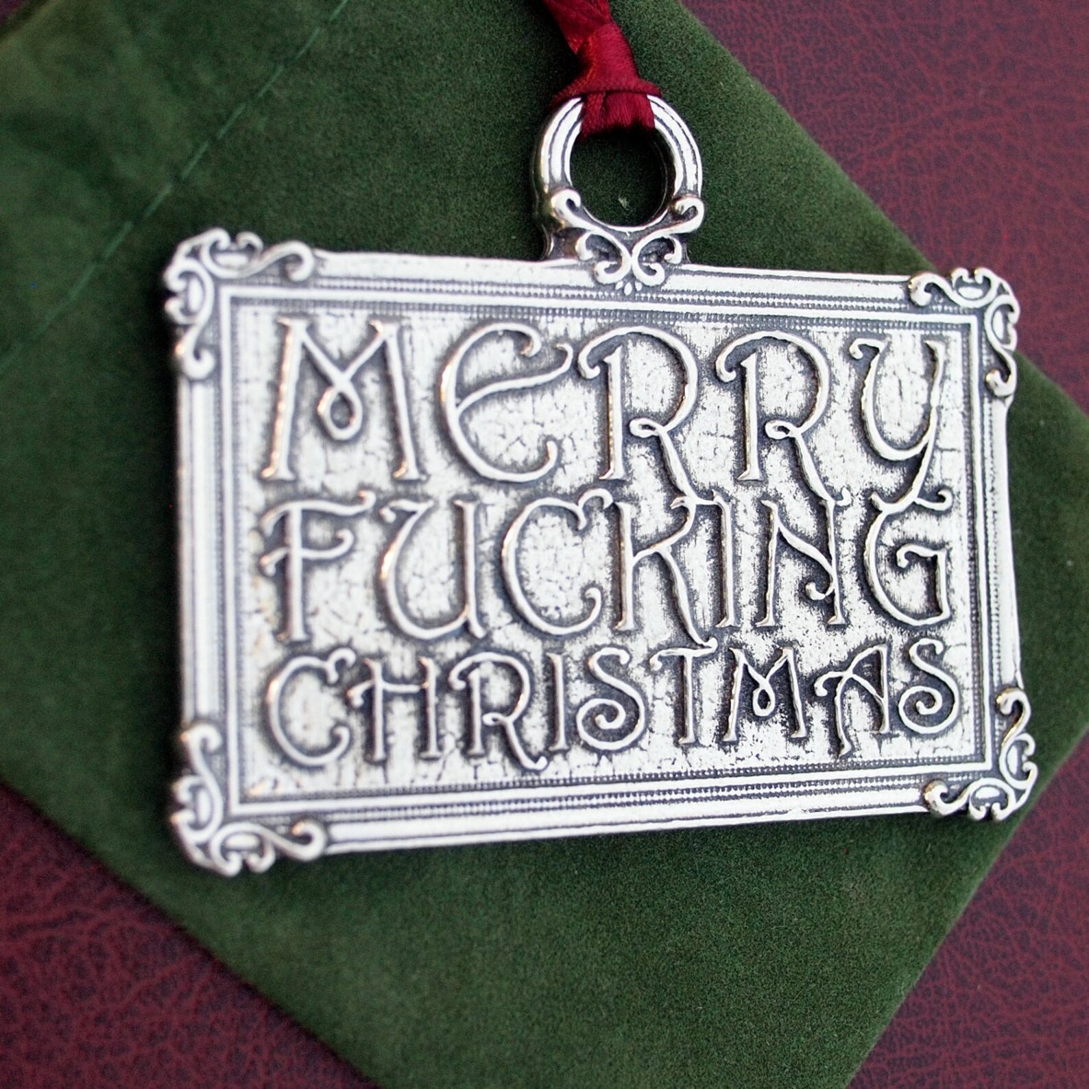 Merry F*cking Christmas Ornament