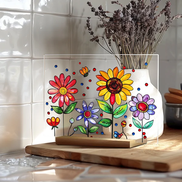 🌷🌼2024 NEW🌻🌺Painted Colorful Flower Pattern Decor💖Buy More Save More