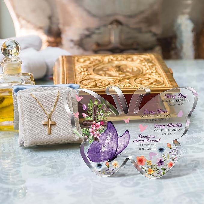 ✝️✝️Inspirational Butterfly - Shaped Christian Acrylic Decor❤️❤️（Mother's Day Gifts）