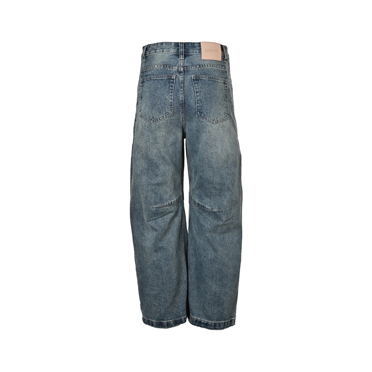 Loewe 25ss solid loose fit scimitar jeans