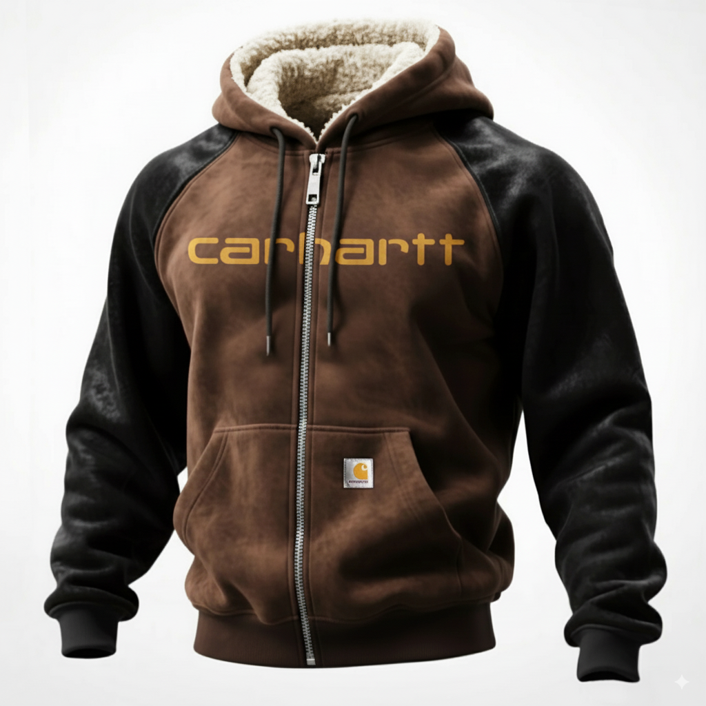 Winter Warmth Hooded Jacket with Faux Fur Lining for Outdoor Adventures