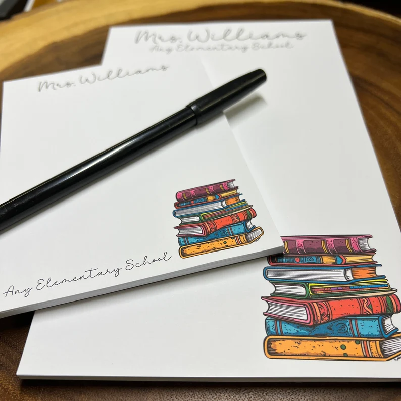 Personalized School Librarian Notepad