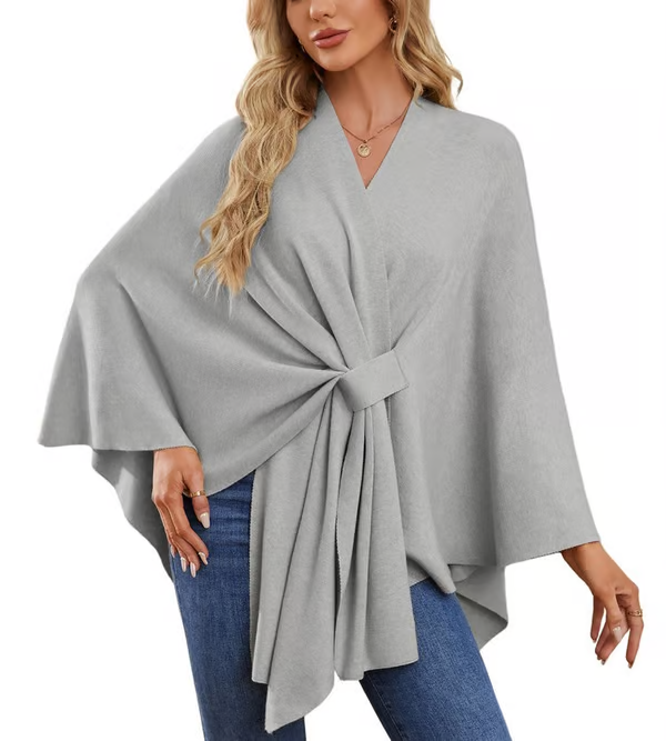 Elegant Shawl Wraps Soft Open Front Poncho Sweater (Buy 2 Free Shipping)