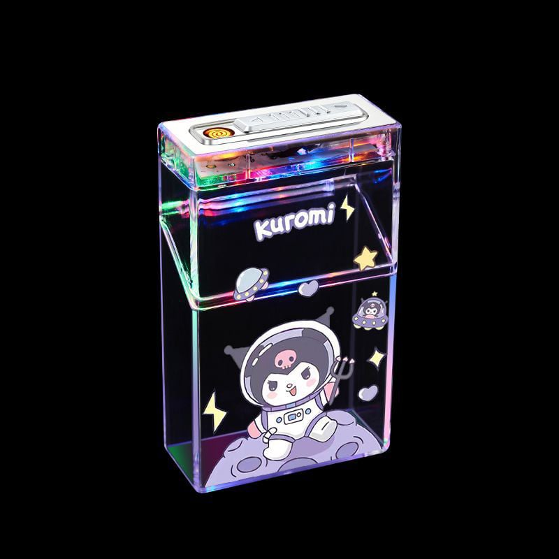 Cute cartoon lighter case with igniter device 20Pcs Ordinary Lighter Case with flashing