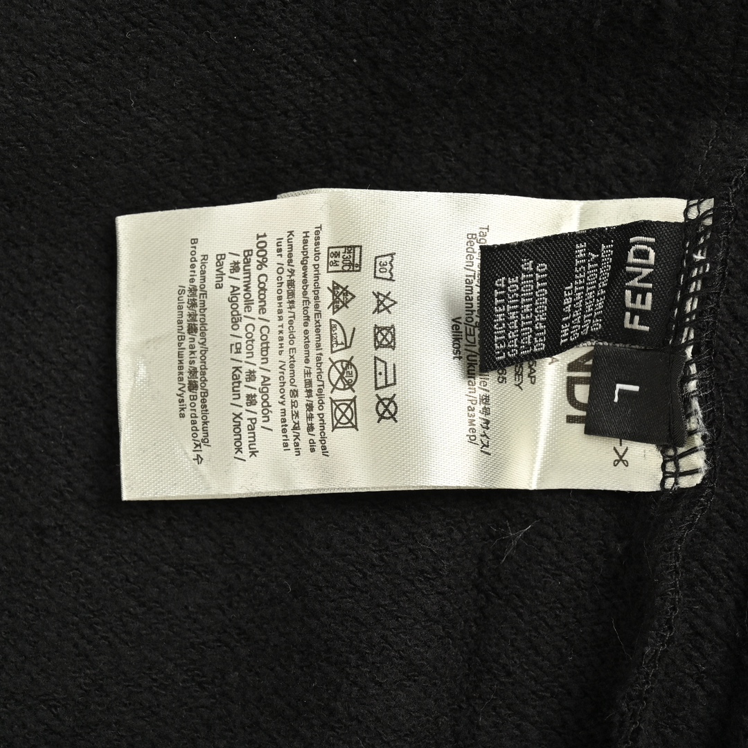 Fendi 24Fw zip-up hooded jacket with rubberized arms and eyes