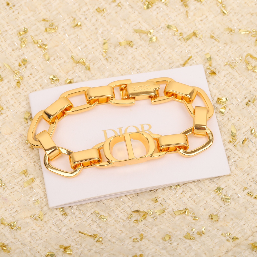 Dior CD thick chain bracelet