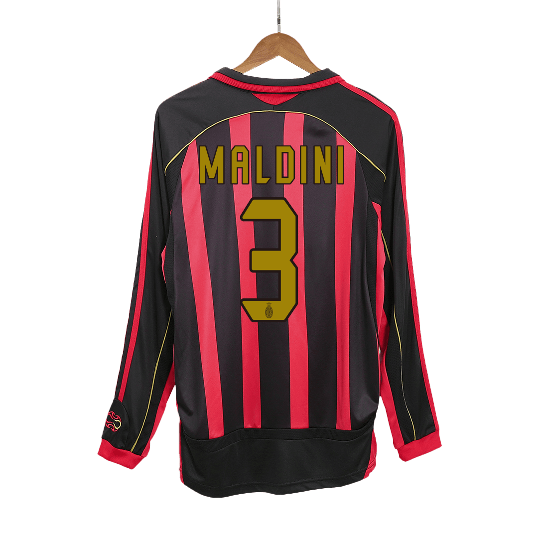MALDINI #3 AC Milan Retro Jersey, Home Football Shirt 2006/07
