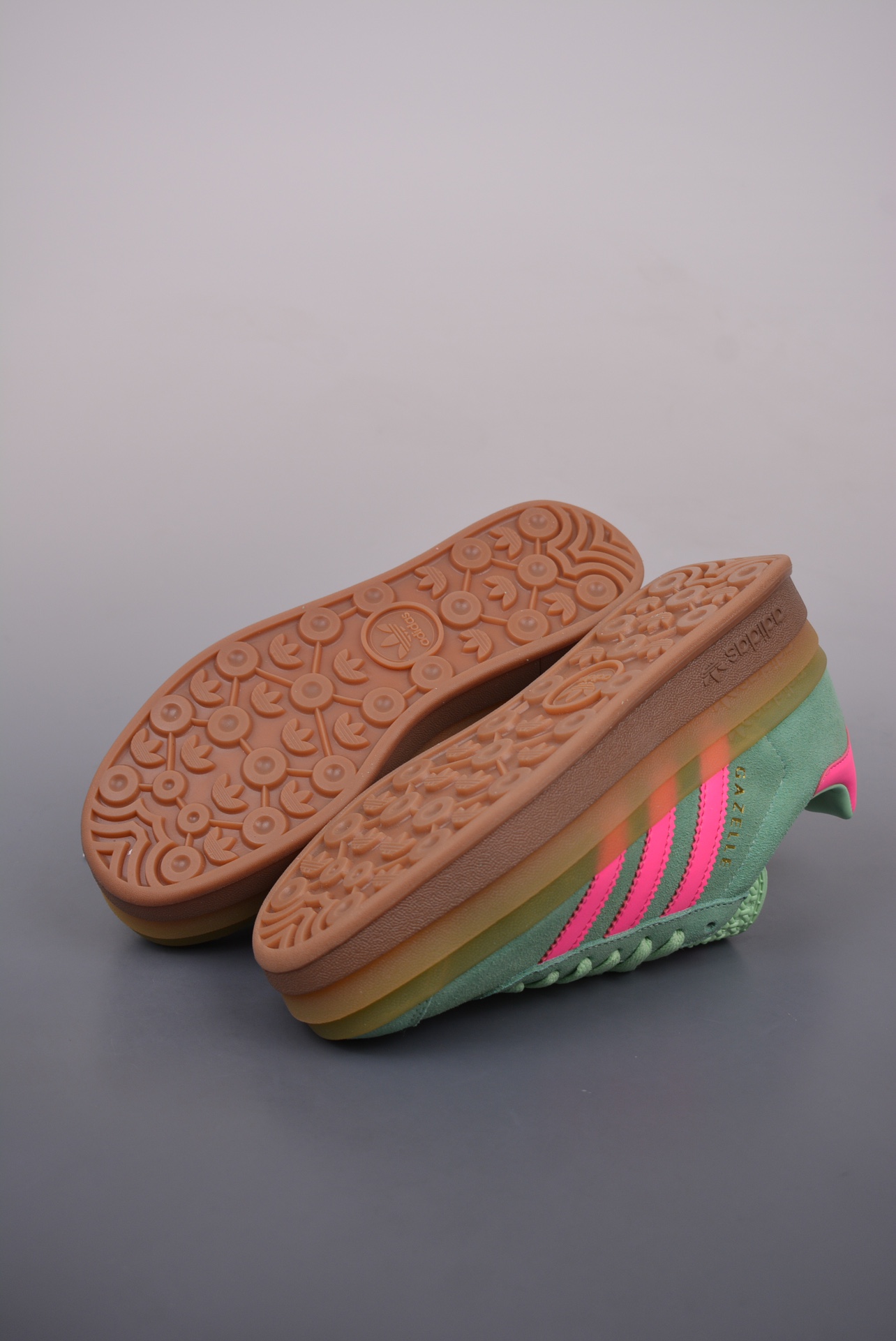 Adidas Originals Gazelle Bold W Vanilla Green Pink ID7056