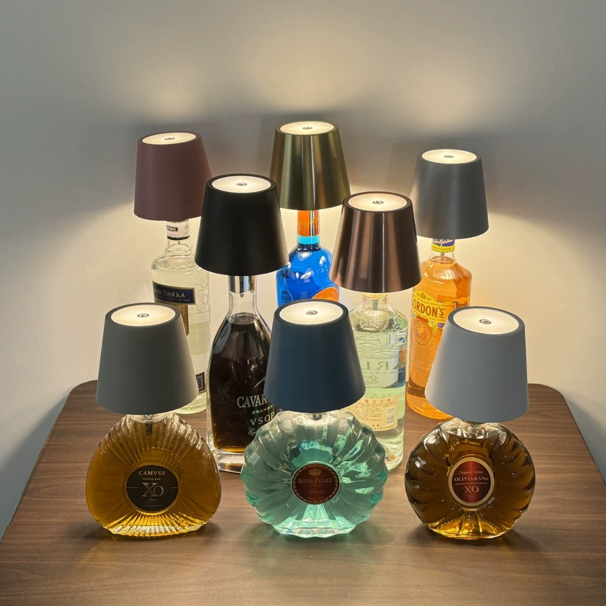 🔥Buy More Save More🔥🍾🍾Wireless Wine Bottle Lights-3 Color Temps, Type C Rechargeable