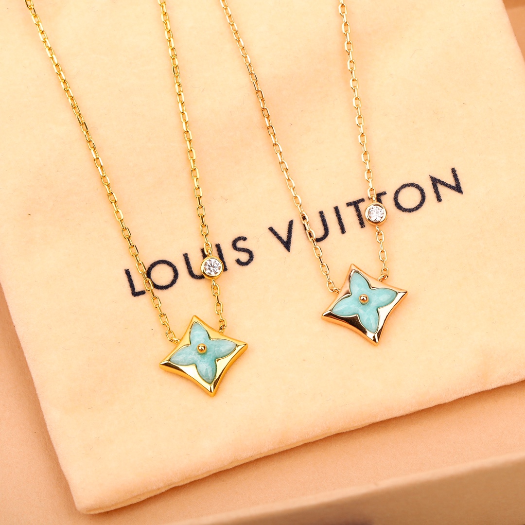 Louis Vuitton Amazonite Necklace