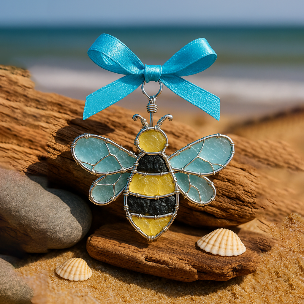 Handmade Sea Glass Ornament