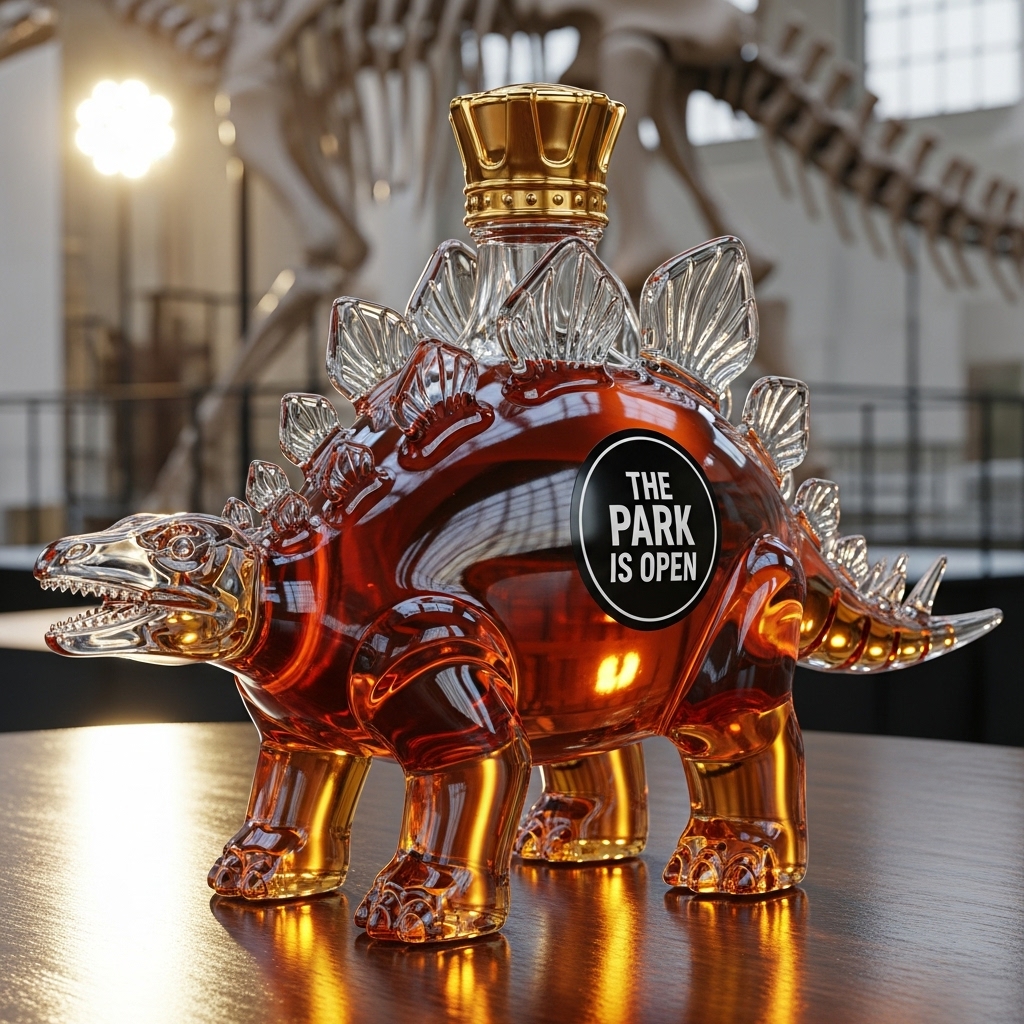 🥃🦖Dinosaur Whiskey Bottle