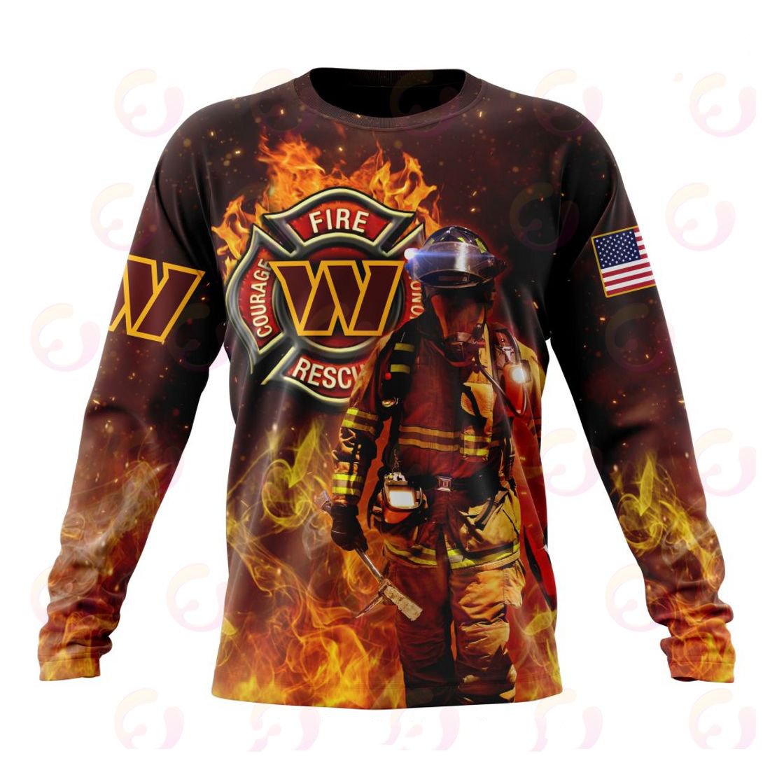 WASHINGTON HONOR FIREFIGHTERS – FIRST RESPONDERS 3D HOODIE