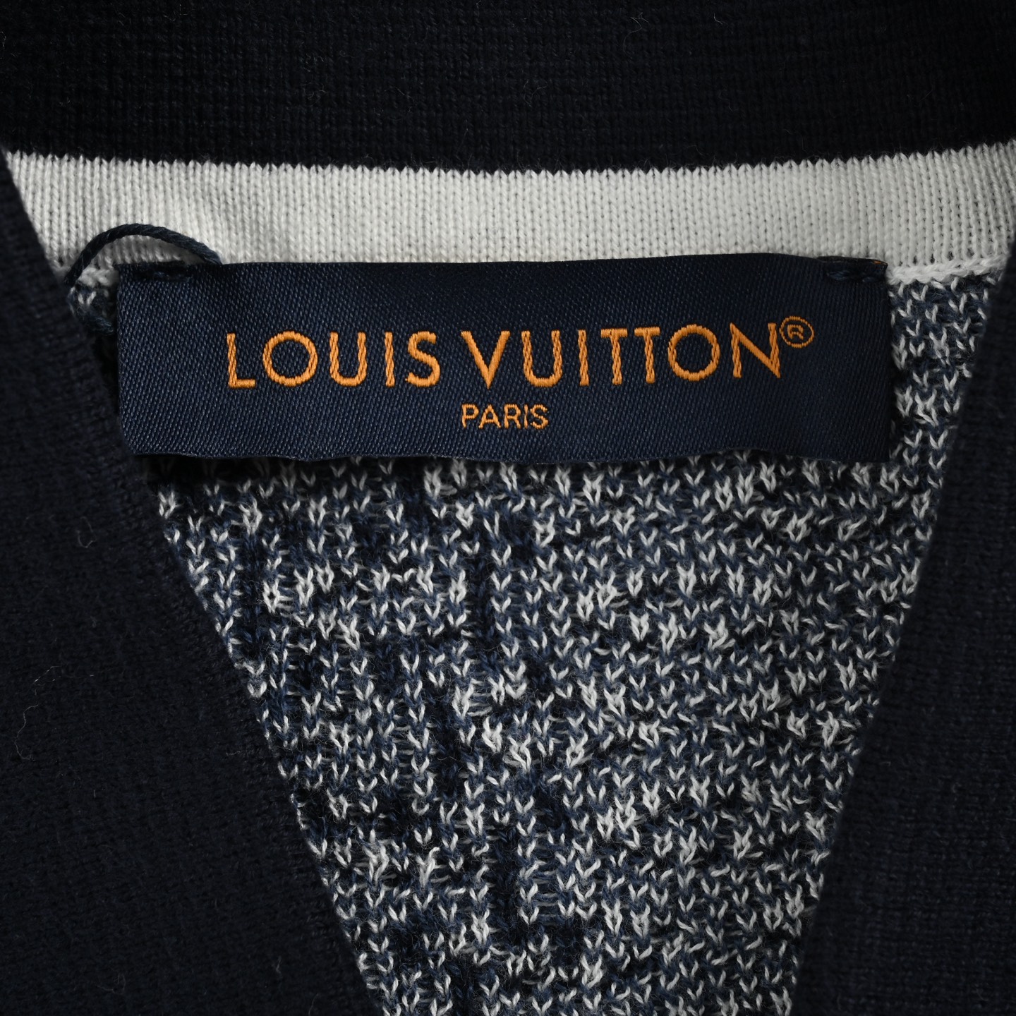 Louis Vuitton 25ss Checkerboard Knit Cardigan Short Sleeve
