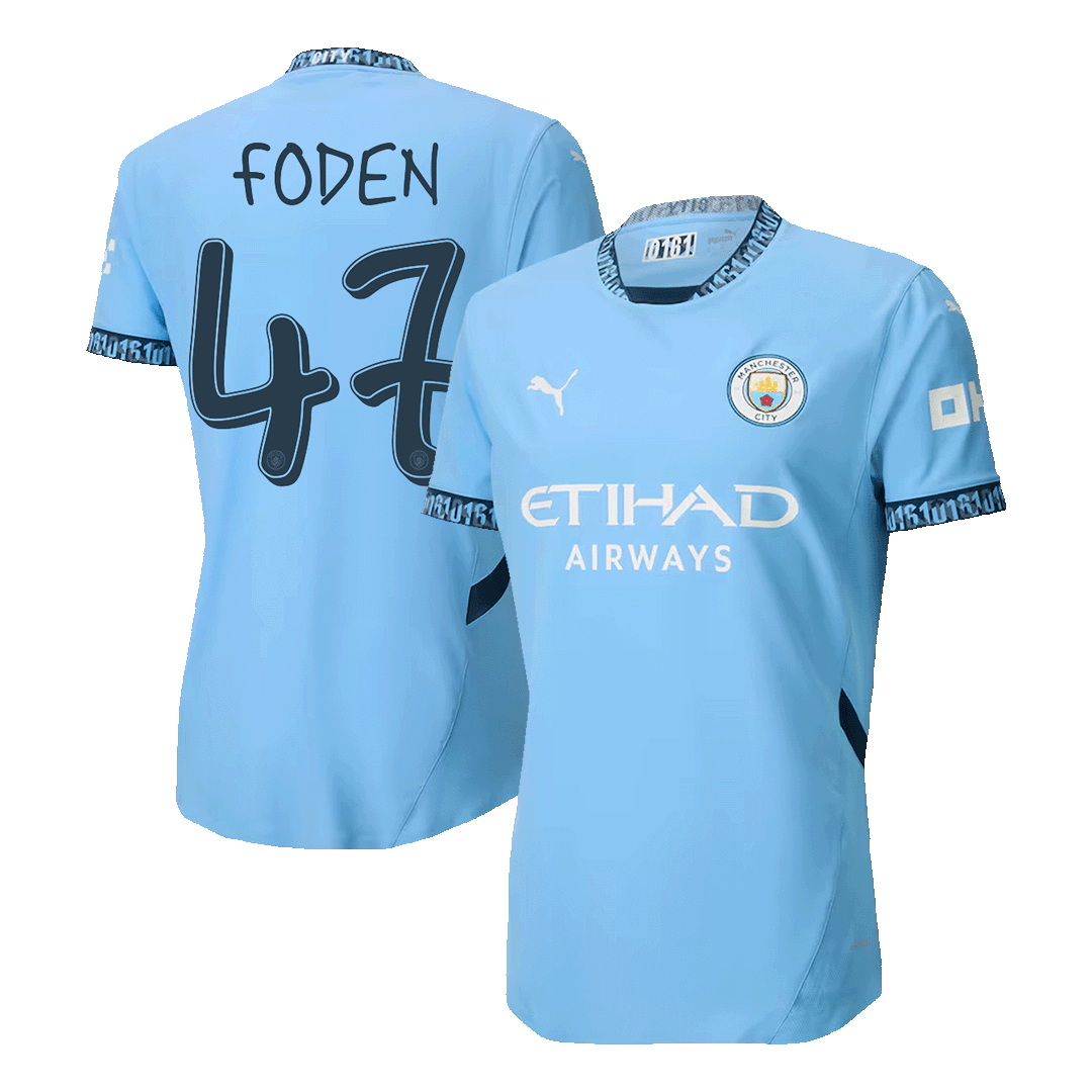 Authentic FODEN #47 Soccer Jersey Manchester City 2024/25-UCL