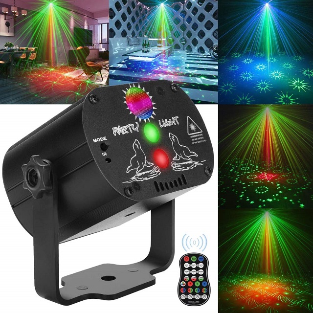 (🎅EARLY XMAS SALE - 50% OFF) RGB DJ Disco Stage Laser Light Sound Activated Led Projector Party Lights