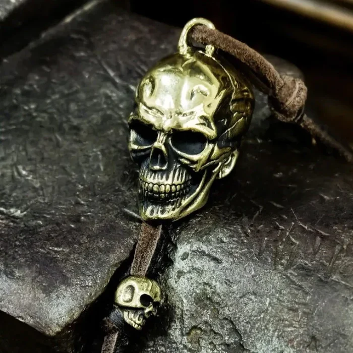 🔥Last Day Promotion-50% OFF🔥Lucky Skeleton Bell Keychain For Motorcyclists