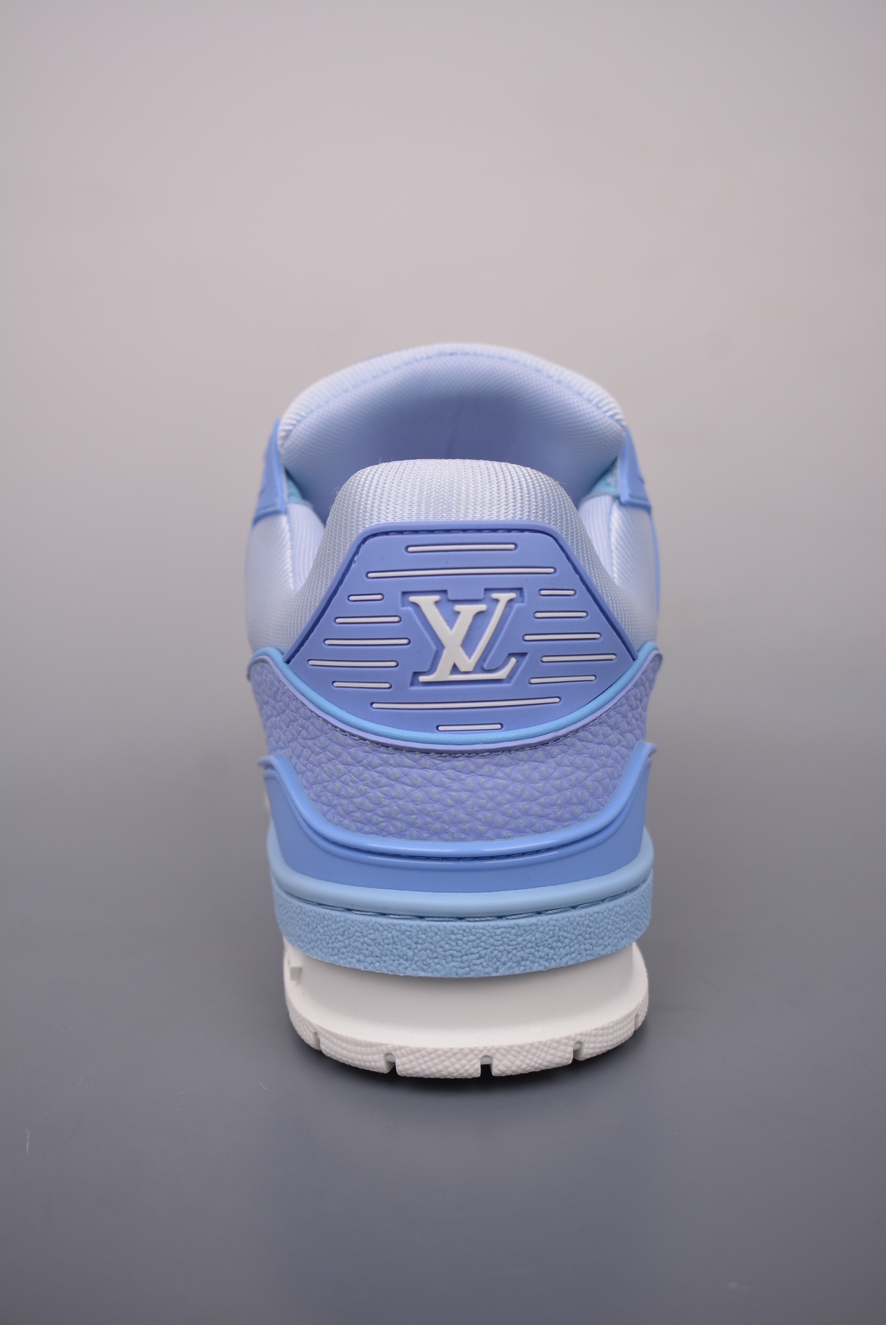 Louis Vuitton Trainer Sneaker Lowv blue and purple lychee pattern 1ACQ6W