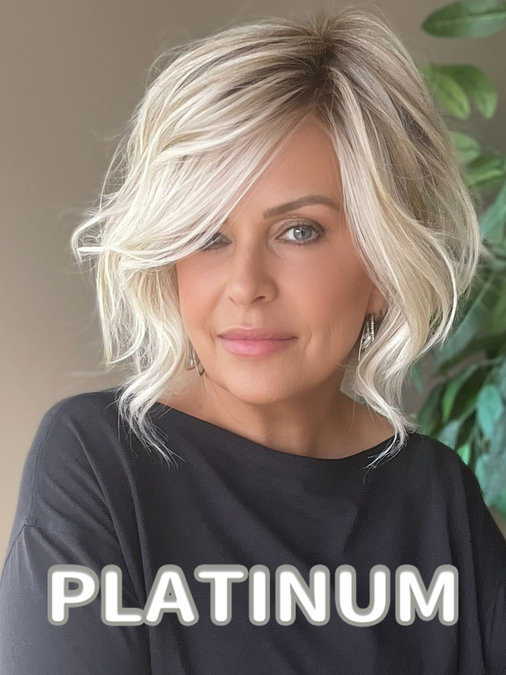 Shoulder-Length Wavy Wig With Soft Layers