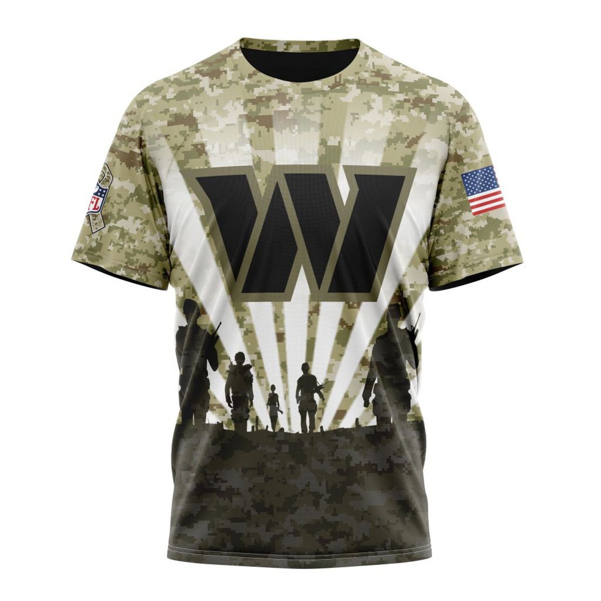 WASHINGTON 3D HOODIE HONOR VETERANS