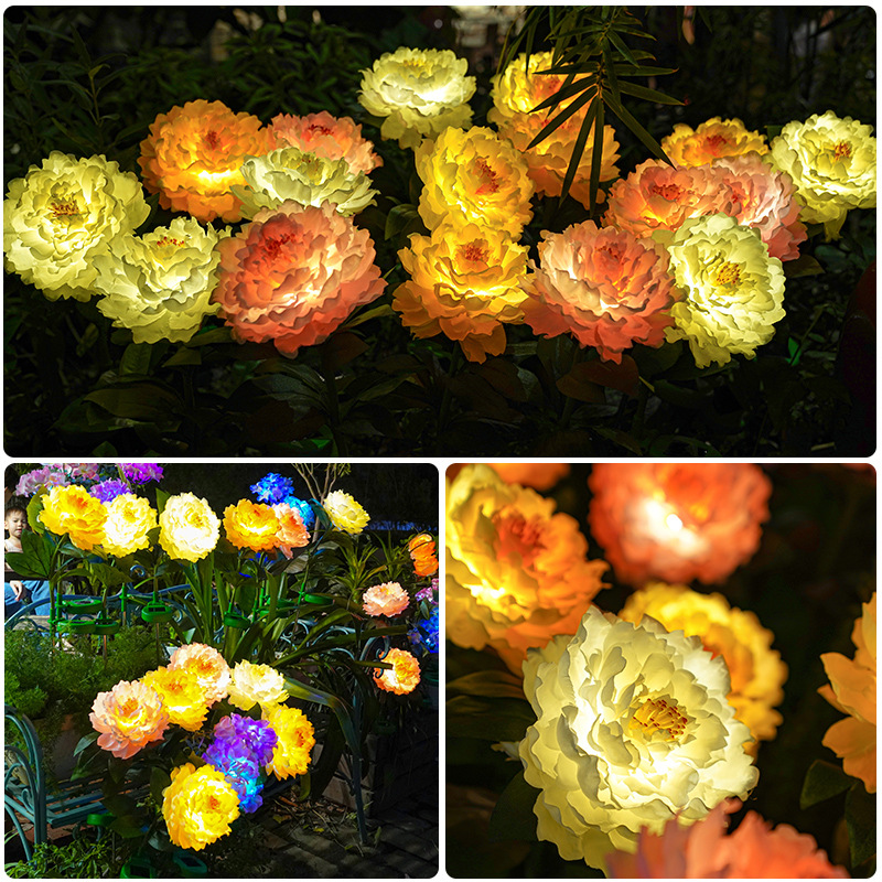 💥Last Day Promotion-[SAVE 50% OFF]--Solar Peony Flower Decorative Light--BUY 3 GET 10% OFF & FREE SHIPPING