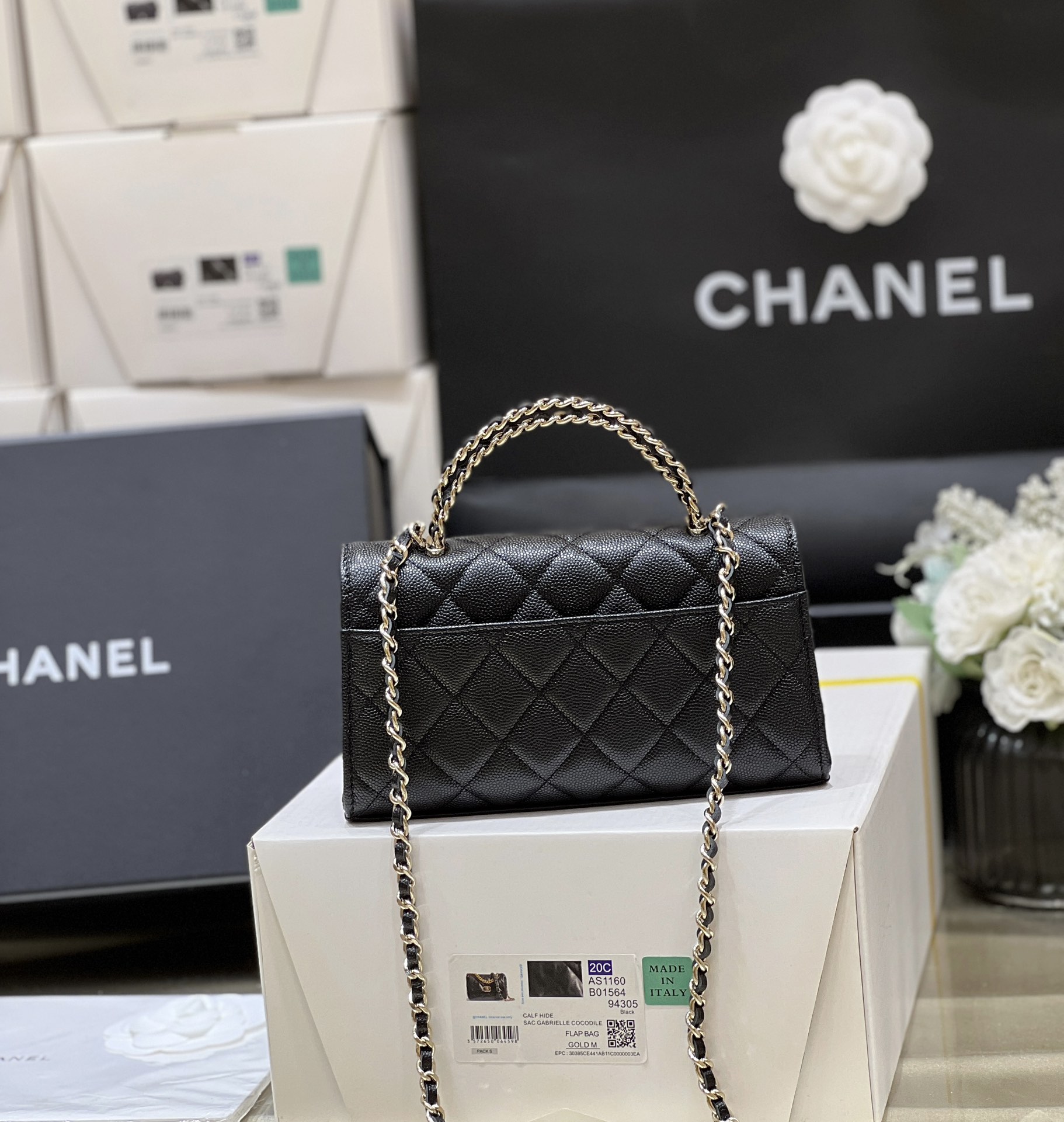 Chanel 23P Spring/Summer Kelly Leather Handle Bag 3238