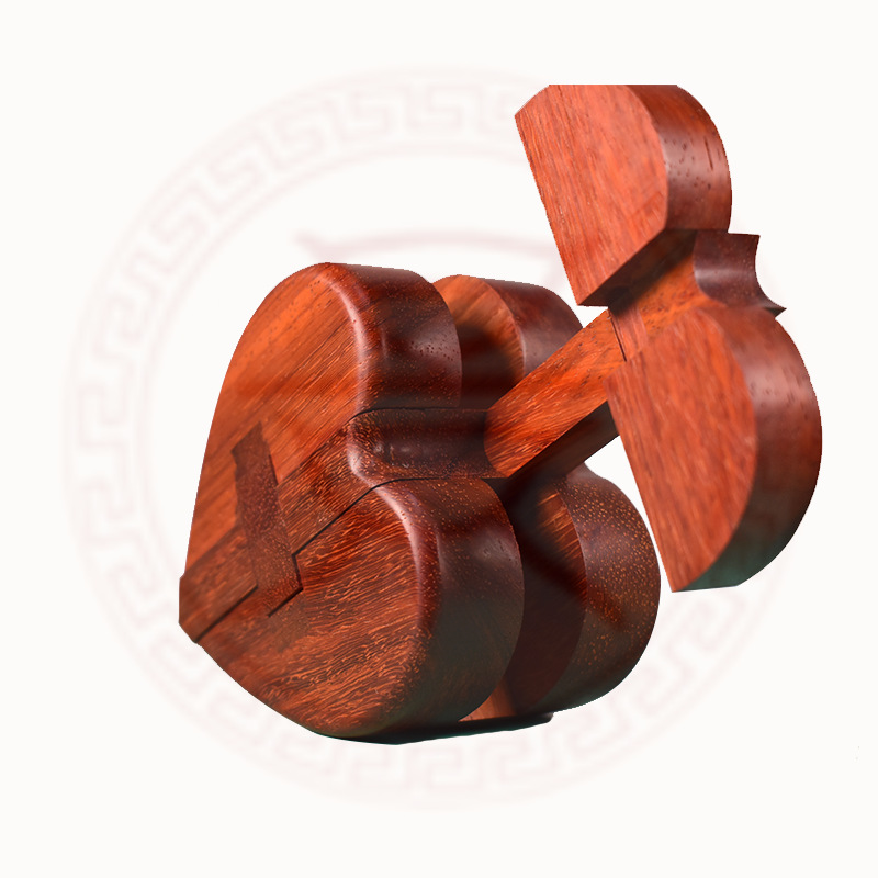 💝 Romantic Heart-Shaped Wooden Puzzle Box – A Gift Full of Surprises! 💍