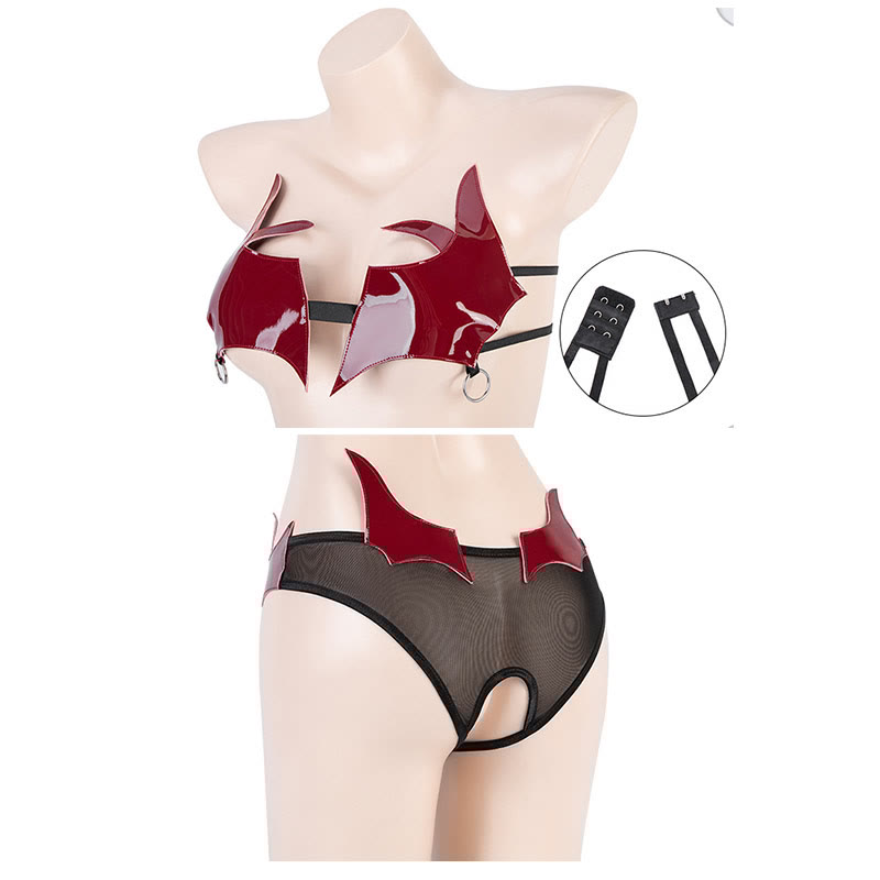 Sexy Devil Backless Bikini Lingerie Set