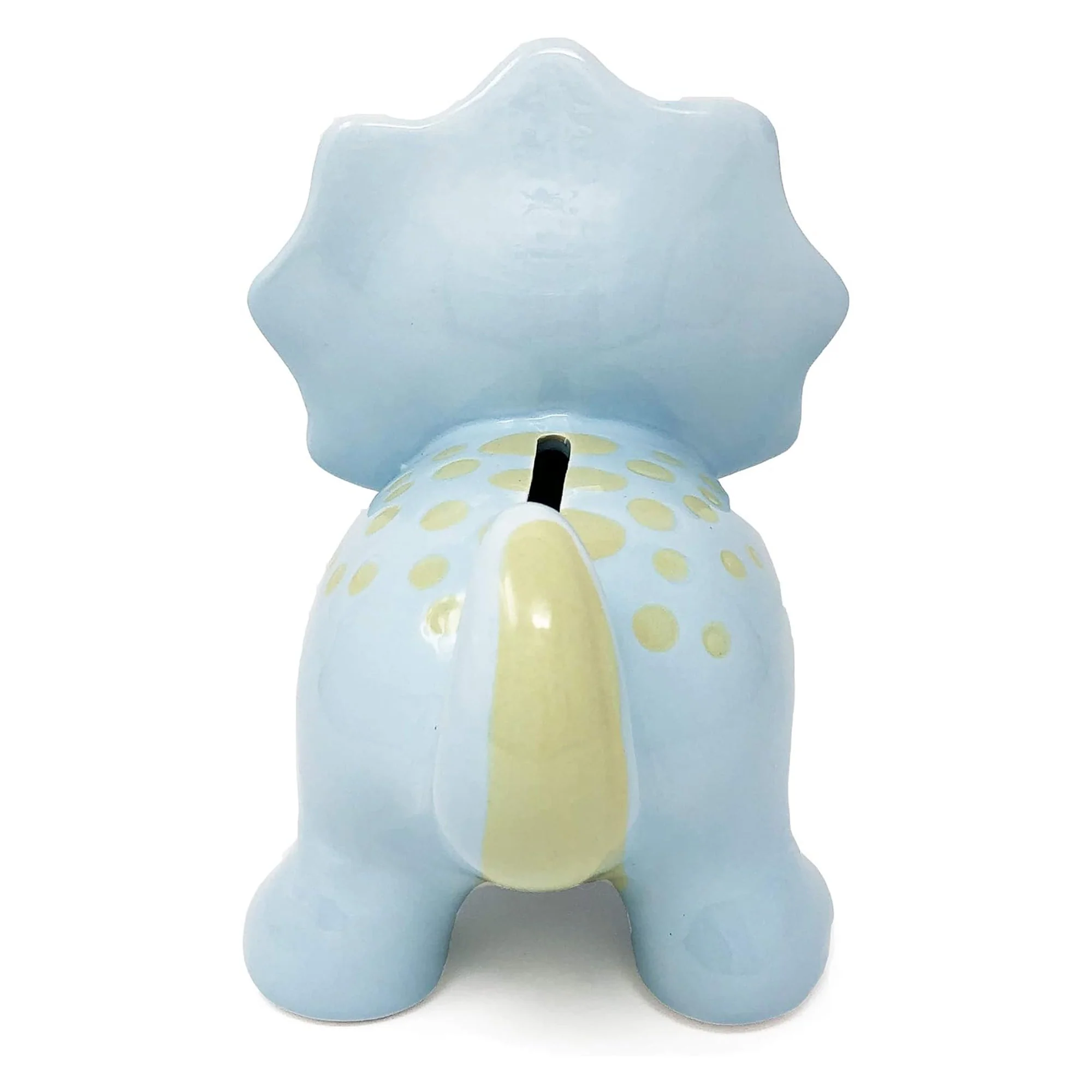 Hapinest Ceramic Dinosaur Piggy Bank for Boys, Triceratops, 7x5.5x3.5 Inches