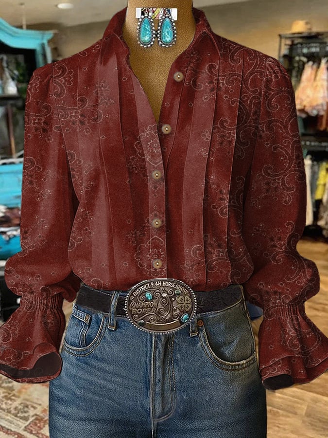 Women's Vintage Western Design Shirt