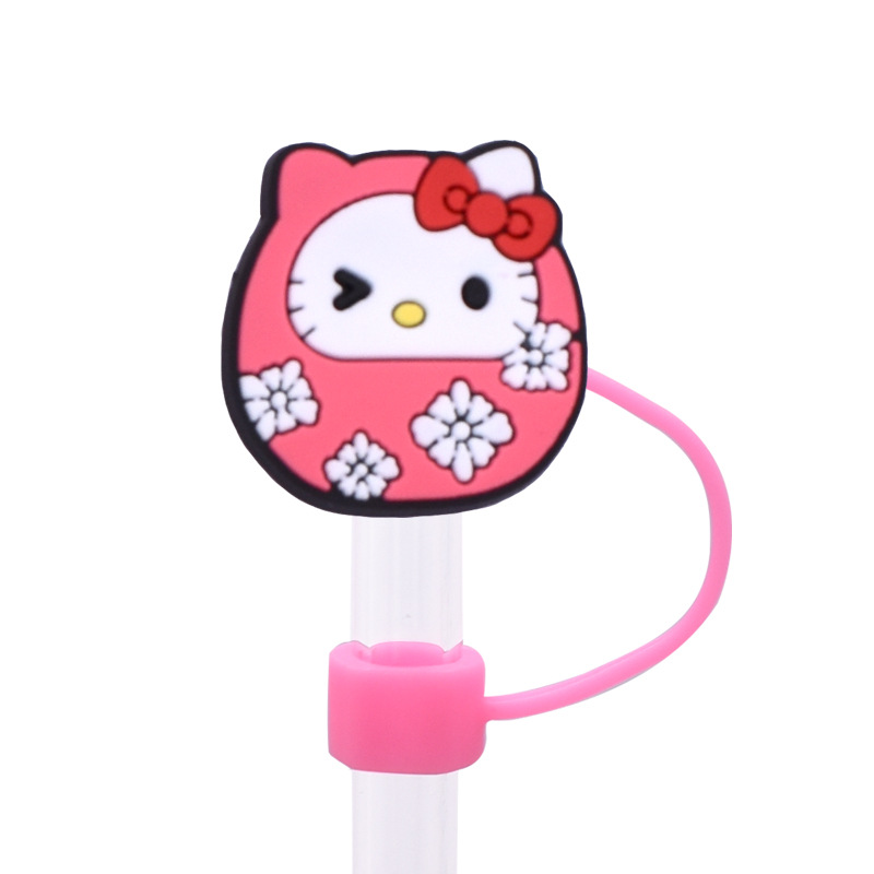 20 Styles Hellokitty Straw Covers Cap
