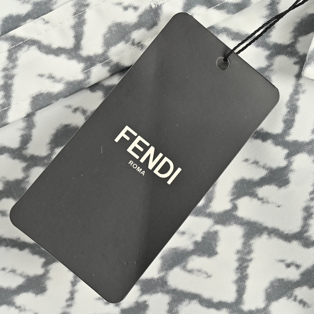 Fendi 24ss FF full print short sleeve shirt