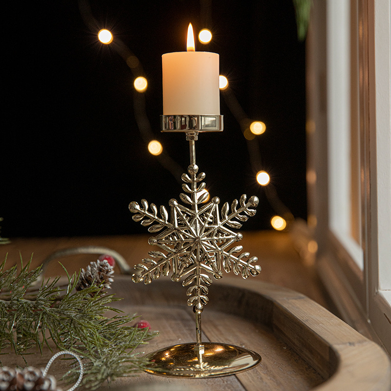 🌲🕯️2024 Vintage Metal Christmas Candle Holder