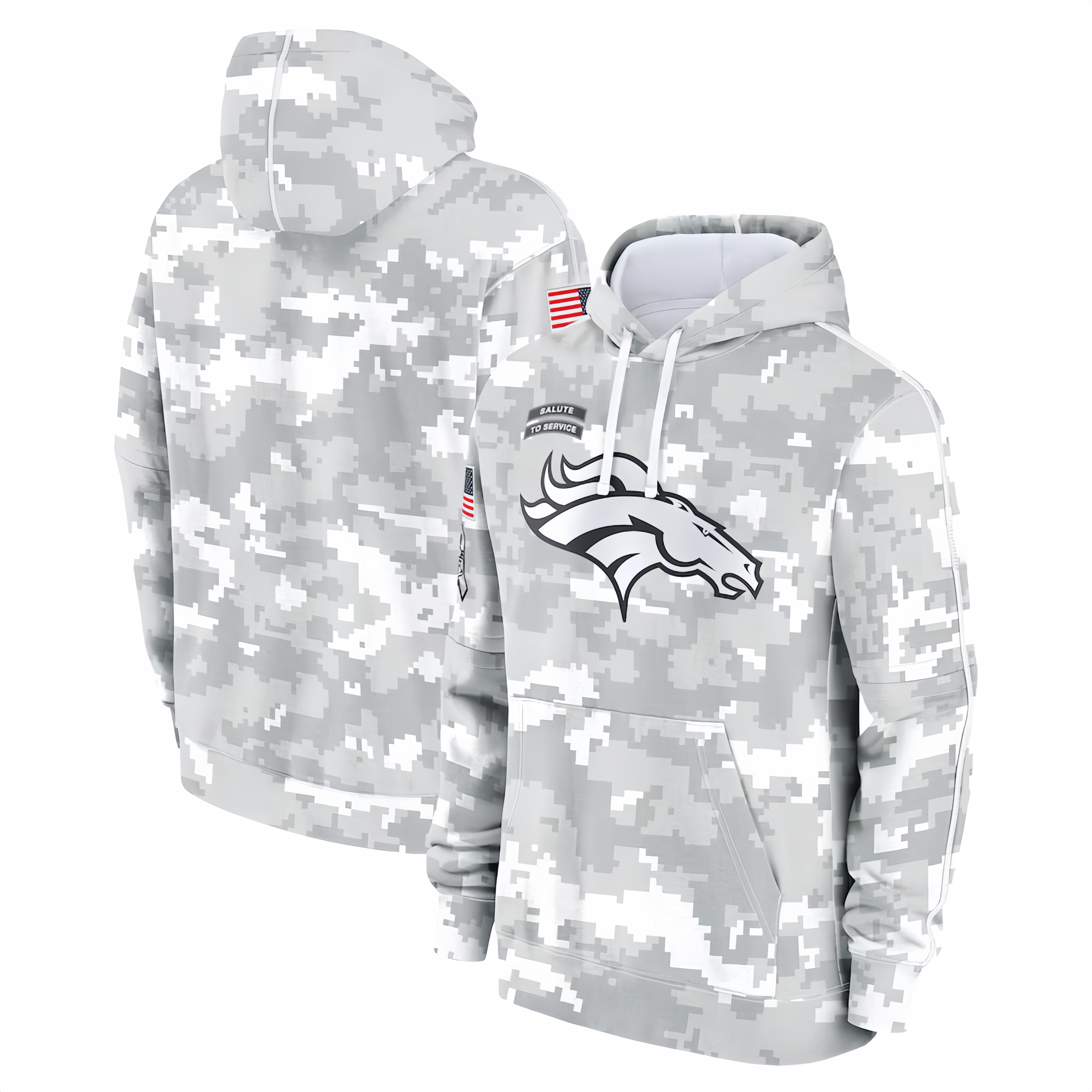 DENVER BRONCOS HEAVYWEIGHT HOODIE VETERAN01