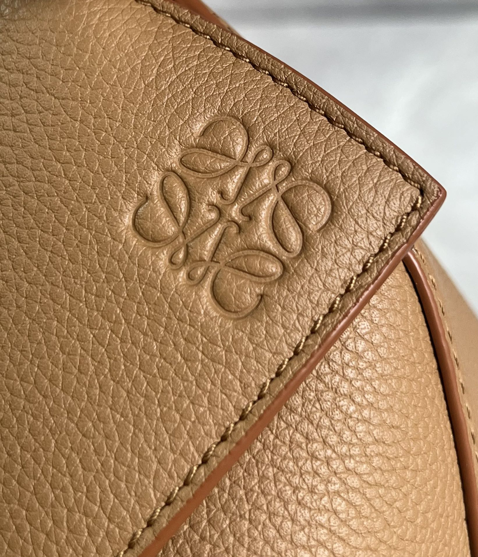 Loewe suede colorblocked zzle bag 0681