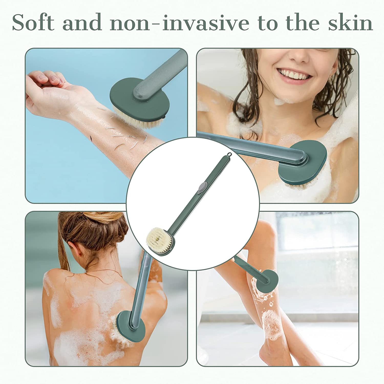(💥Last Day Promotions-50% OFF)--Long Handle Bath Massage Cleaning Brush-BUY 3 GET 20% OFF & FREE SHIPPING