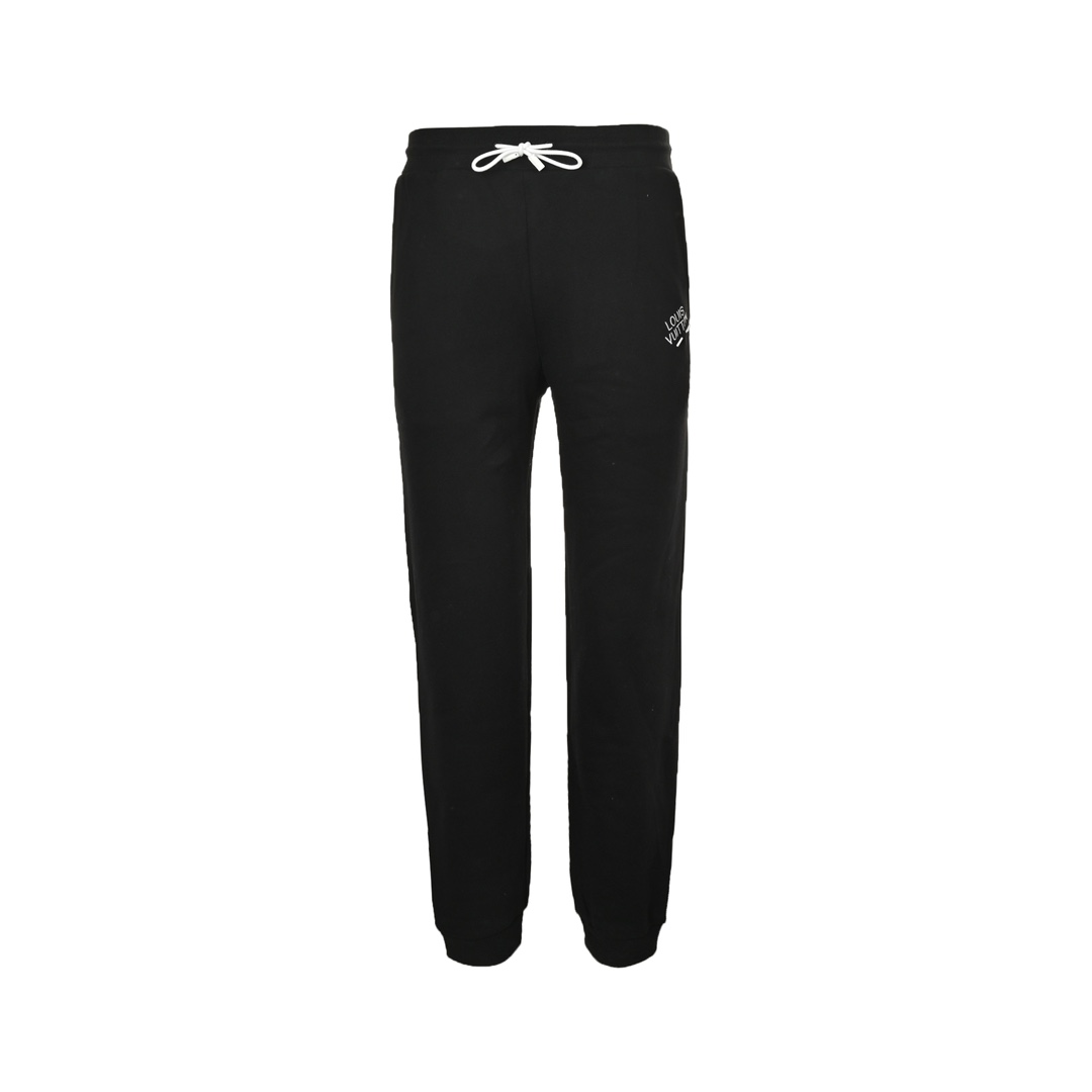 Louis Vuitton 23Fw pin-embroidered lettering cuffed trousers