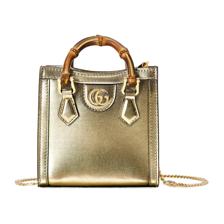 Gucci Diana series bamboo micro handbag