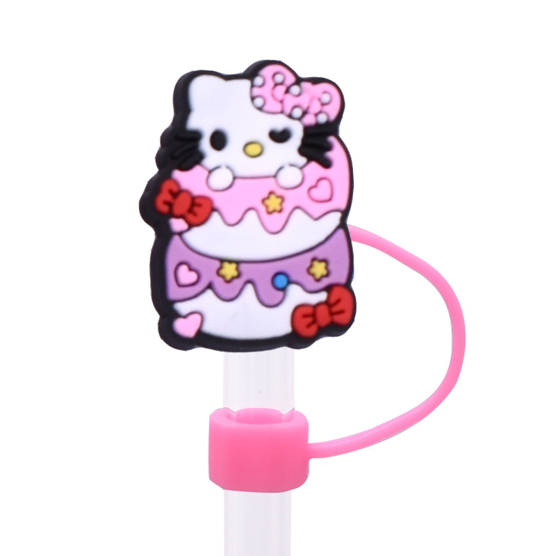 20 Styles Hellokitty Straw Covers Cap