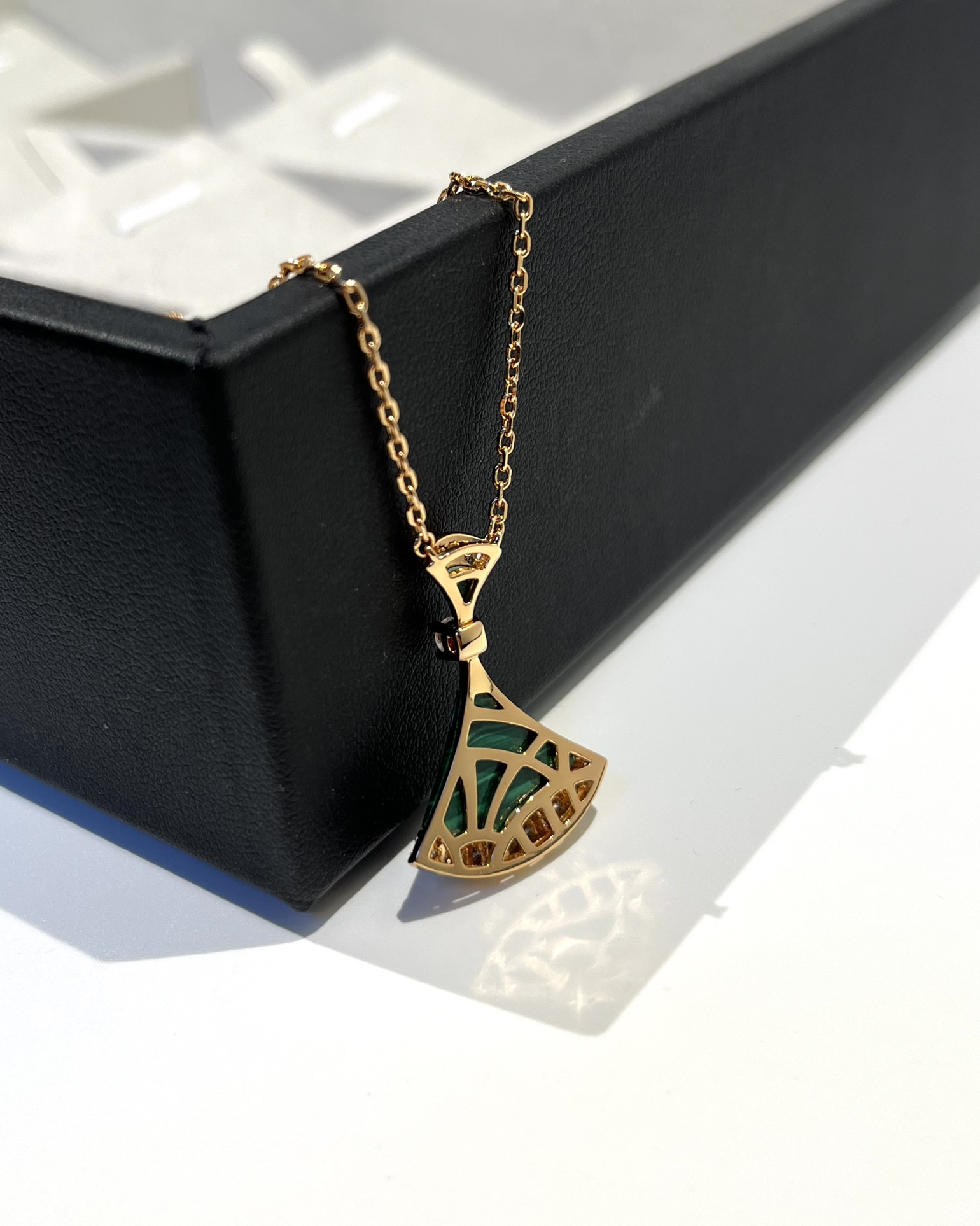 Bulgari Divas Dream Series Malachite Dress Necklace