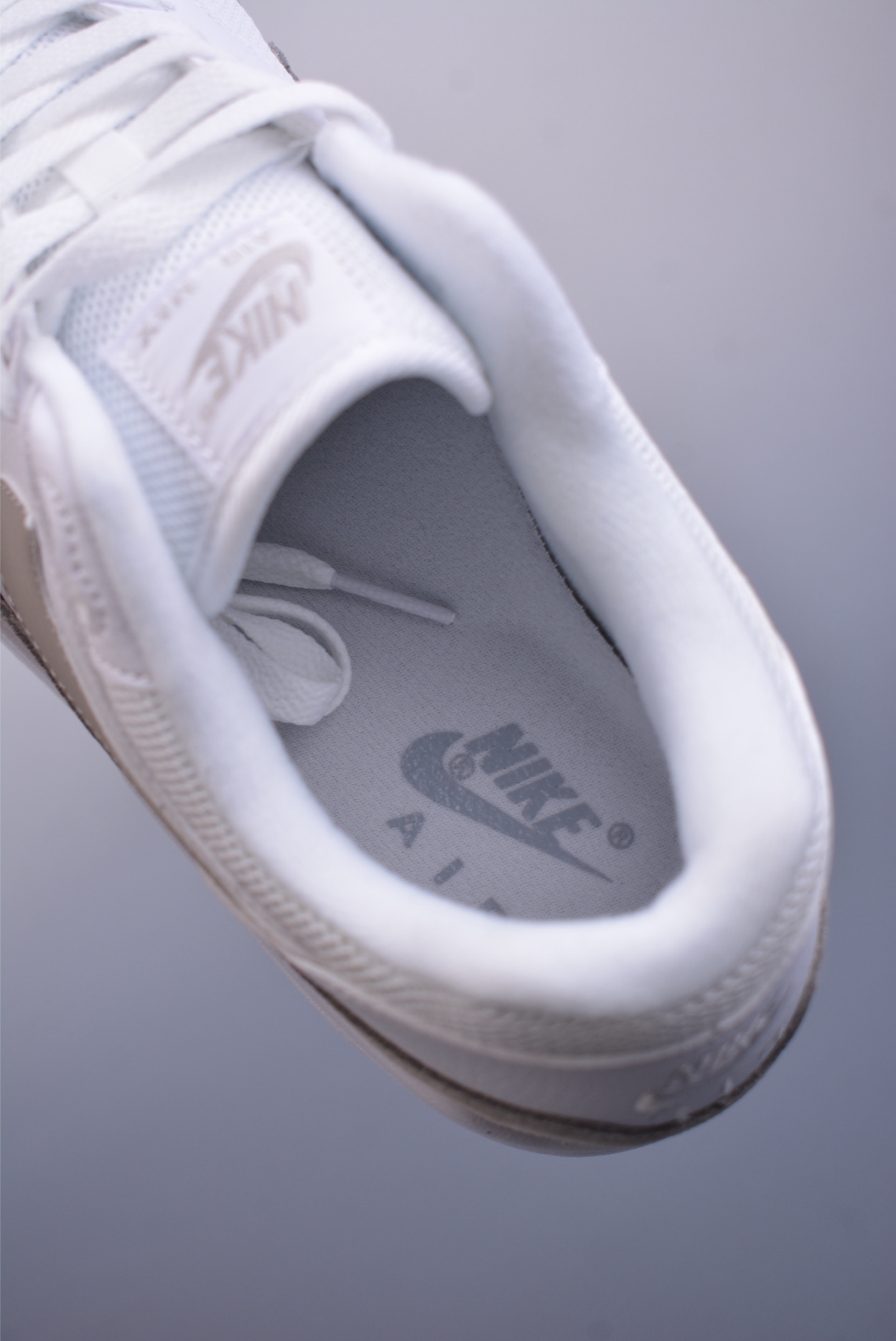 Nike Air Max 1 87 Original Series Running Shoes White and Gray AH8145-110